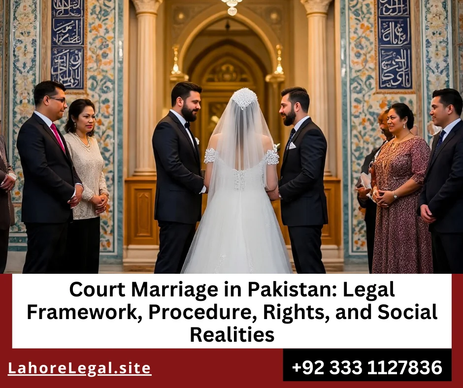 Court protection order for couple after court marriage in Pakistan